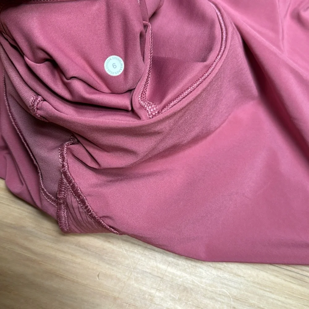 NWOT lululemon play off the pleats skirt skort Brier Rose 6 - Picture 6 of 6